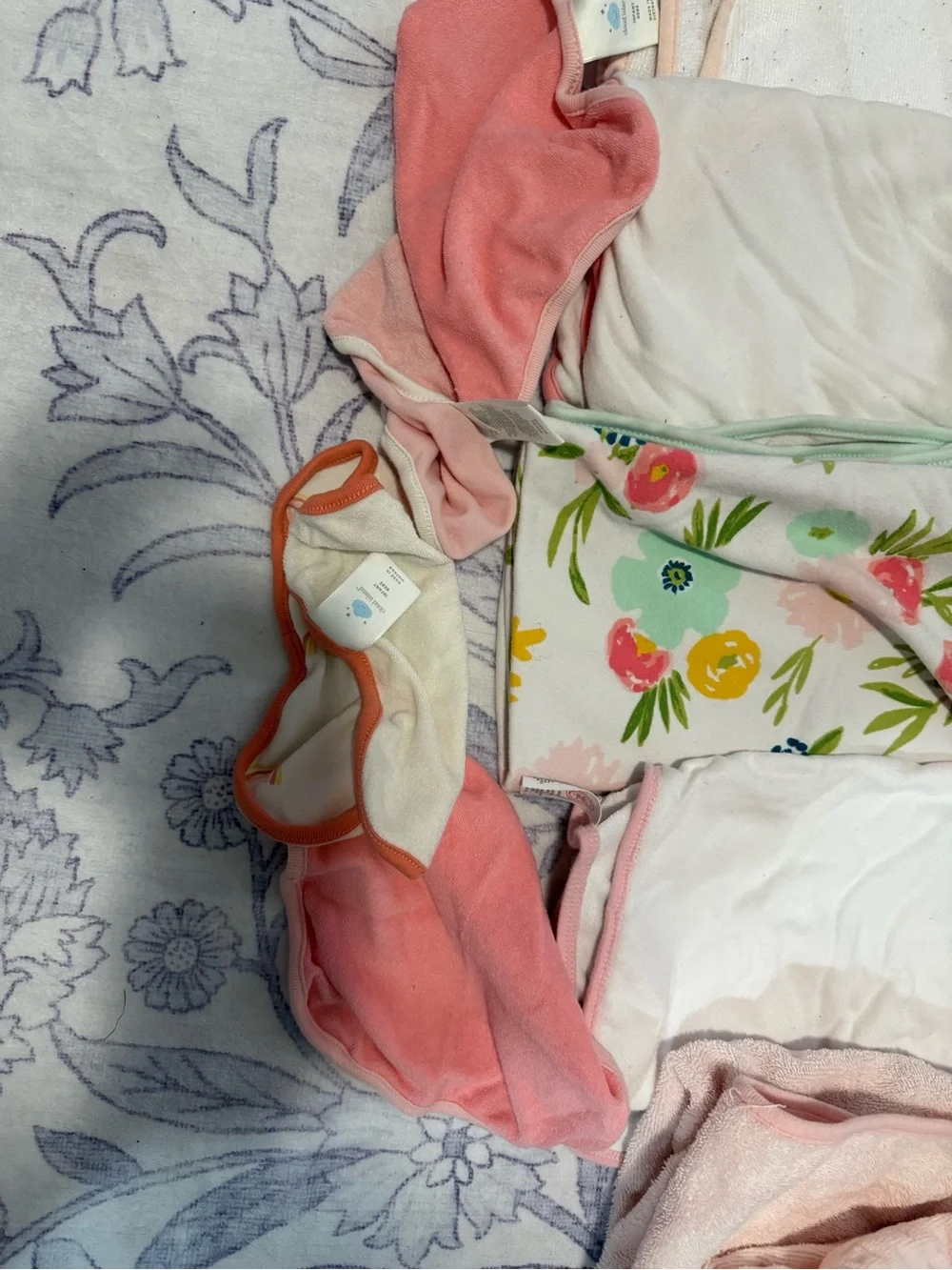 Lot of Baby Girl bath towels -
